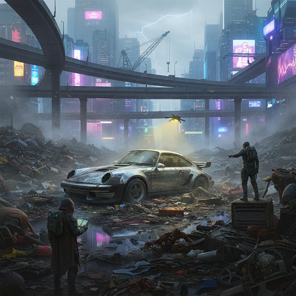 Where to Find Johnny Silverhand's Porsche in Cyberpunk 2077